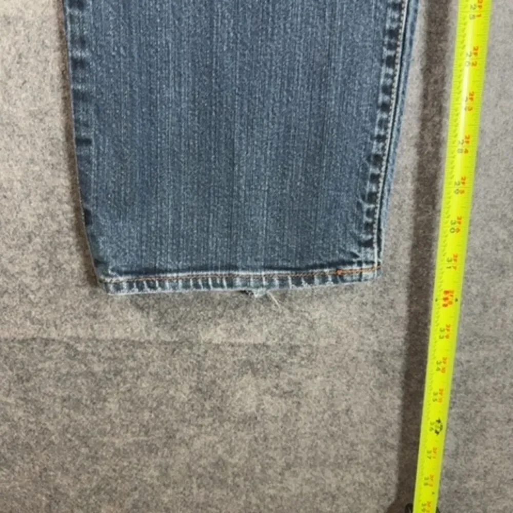 Lucky Brand Straight Leg Jeans 34x34 - Faded Whisker Wash Denim